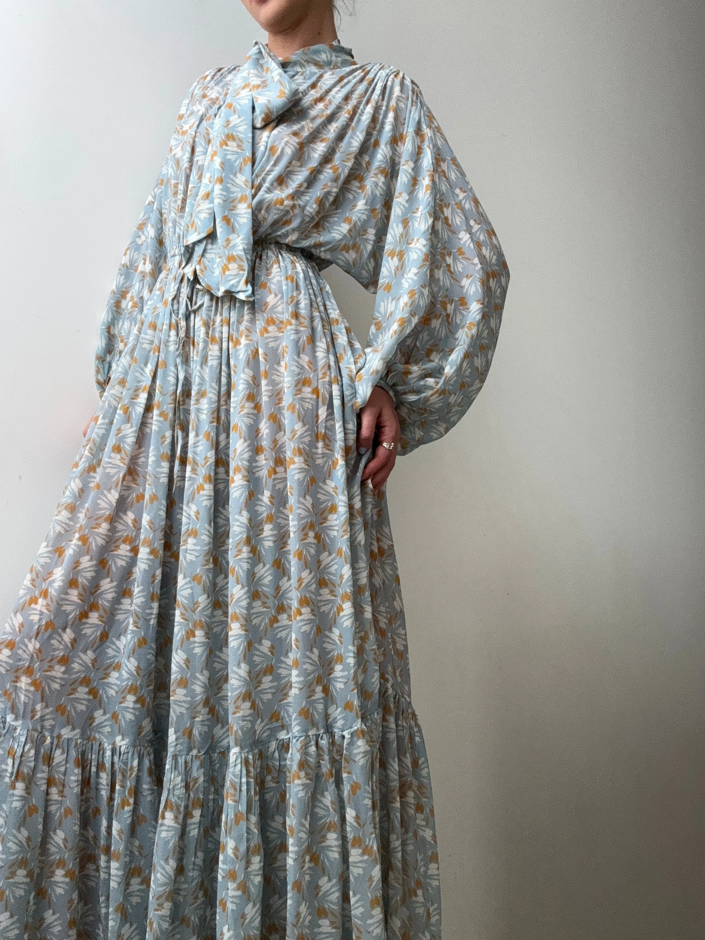 Evarae Tie Maxi Dress Petal