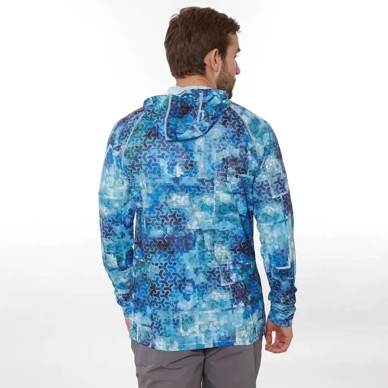FHM Hoodie Mark Print Blue