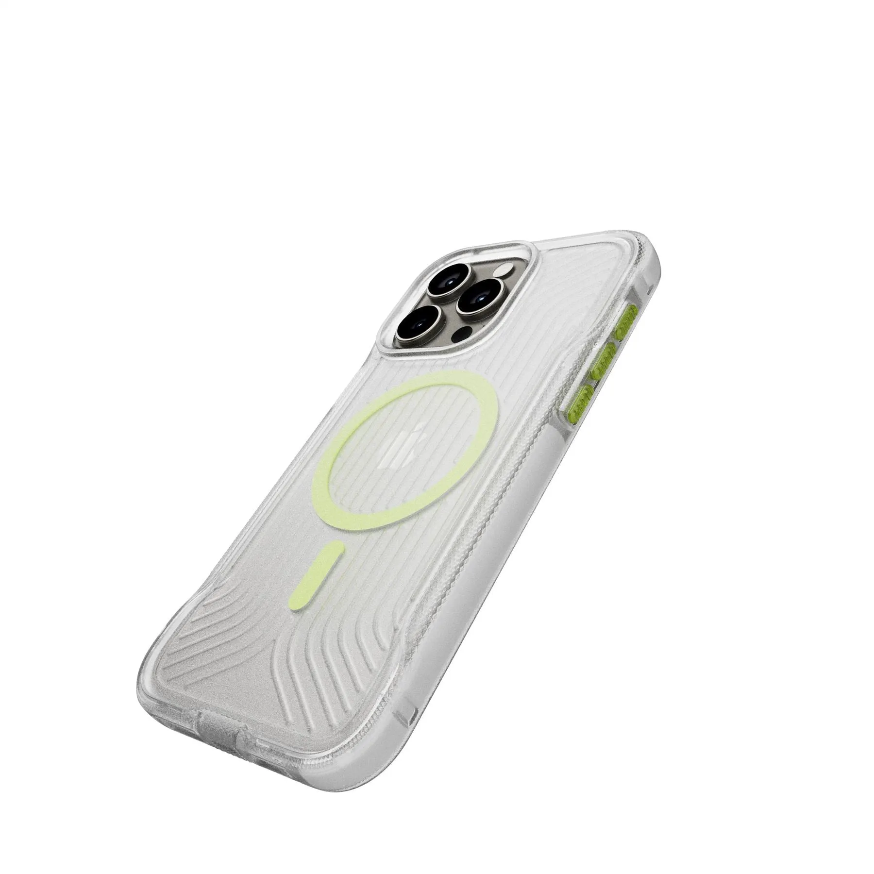 FlexPro - Apple iPhone 15 Pro Max Case MagSafe® Compatible - Clear Glow in the Dark