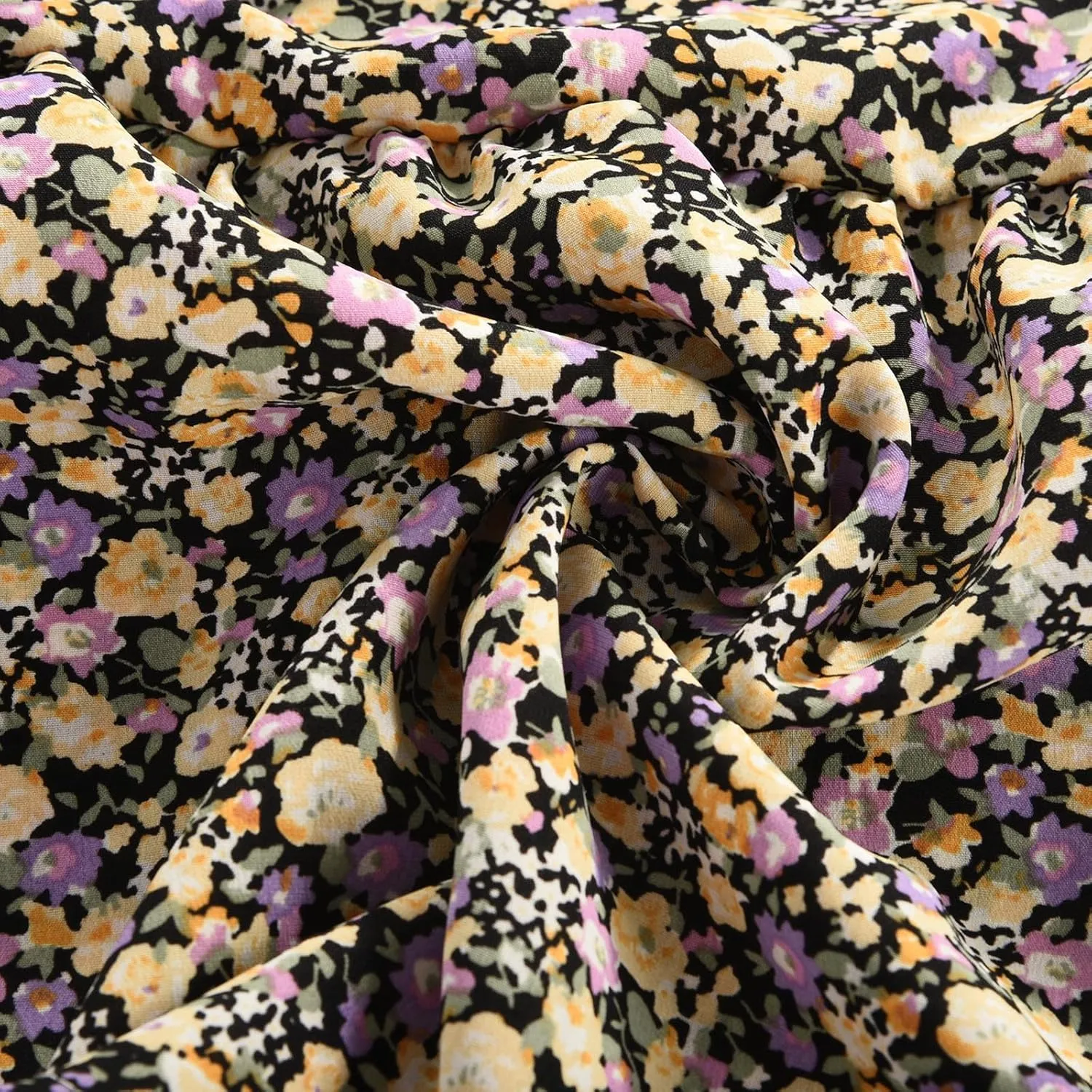 Floral Skirts for Women High Waist Flared Maxi Skirts Summer Vacation Beach Boho Flower Print Ruffle Swing Skirt