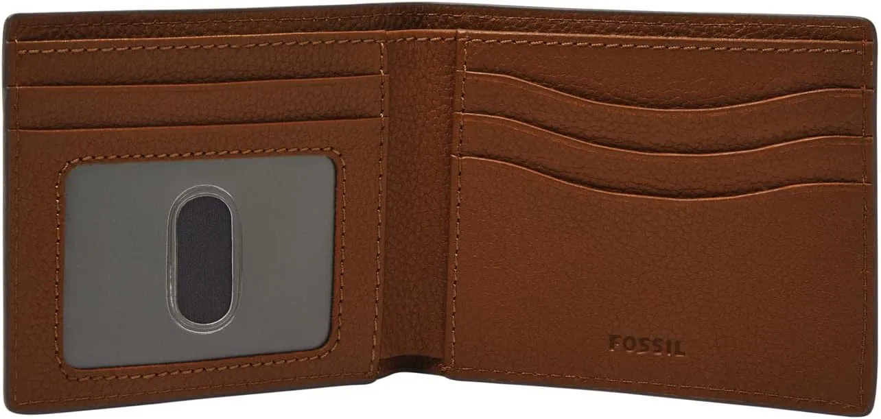 Fossil Men's Anderson Leather Slim Minimalist Bifold Front Pocket Wallet