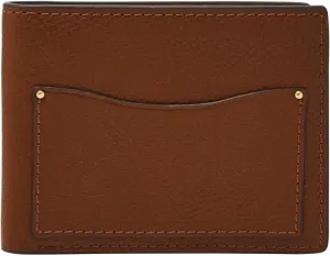 Fossil Men's Anderson Leather Slim Minimalist Bifold Front Pocket Wallet