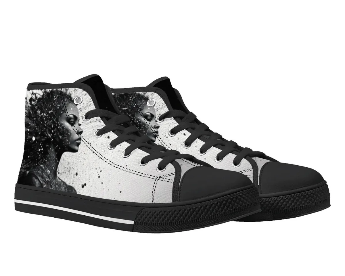 Fracture Portrait II High Tops