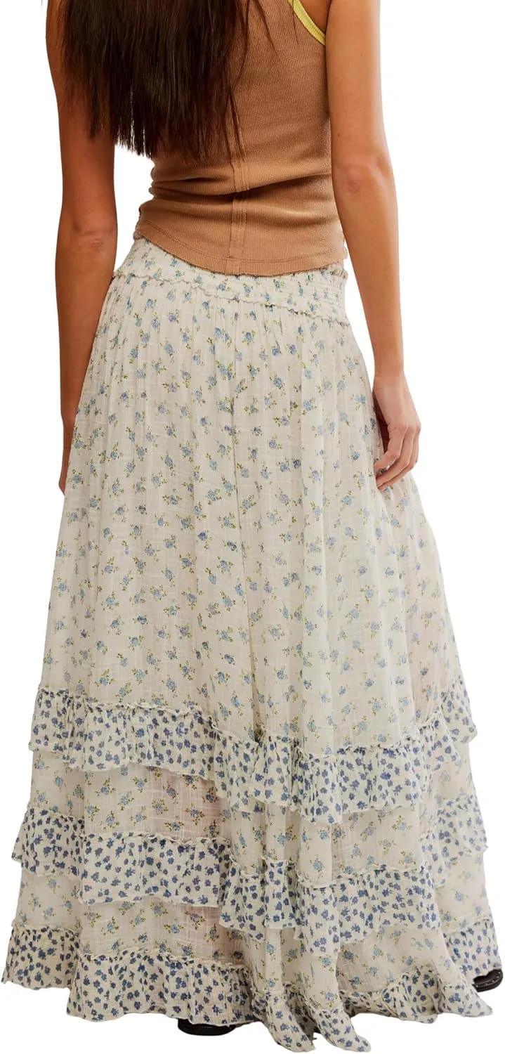 Free People Women's Brynn Printed Maxi Skirt