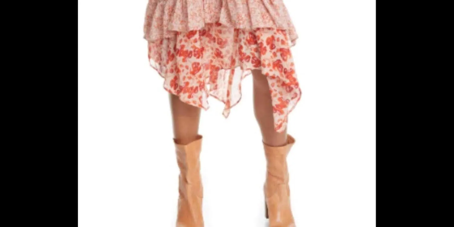 Free People Women's Zuma Drippy Ruffle Skirt, Size