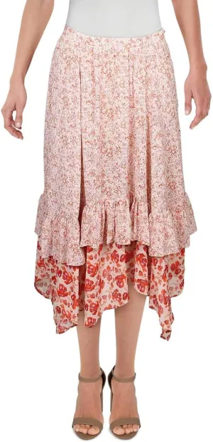 Free People Women's Zuma Drippy Ruffle Skirt, Size