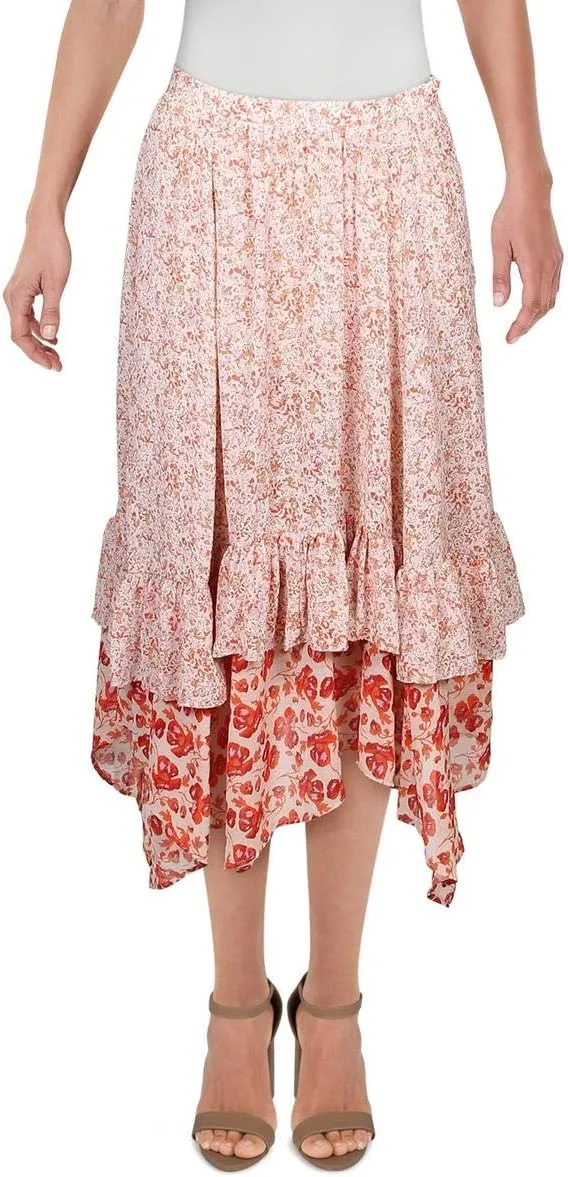 Free People Women's Zuma Drippy Ruffle Skirt, Size