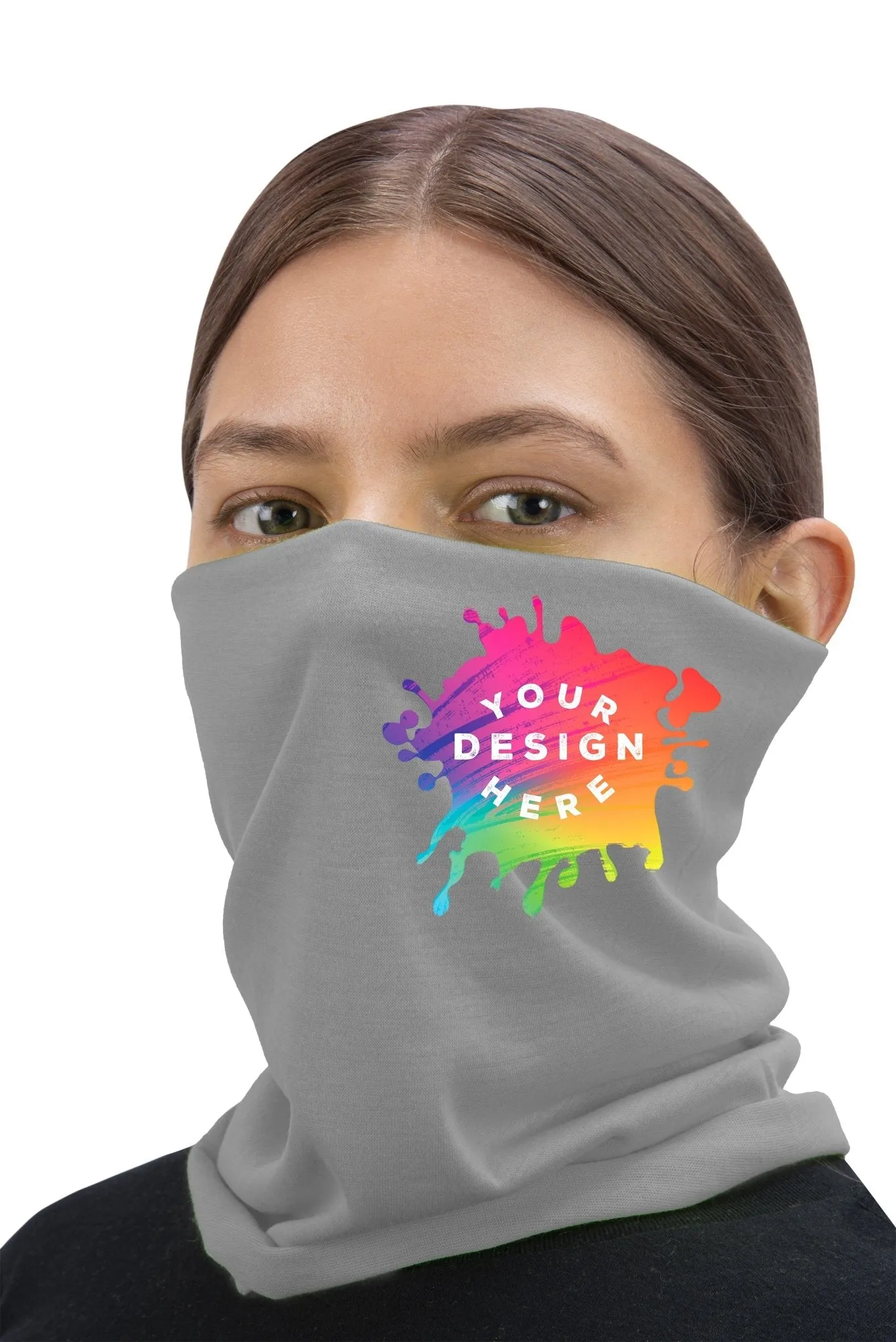 Full Color Custom Printed Multifunctional Neck Gaiter Tube Bandana Face Cover