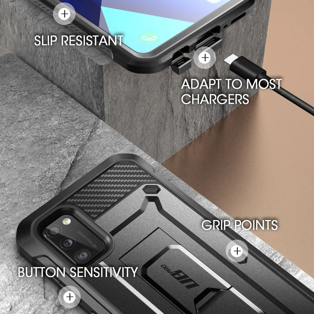Galaxy A41 Unicorn Beetle Pro Rugged Case-Black
