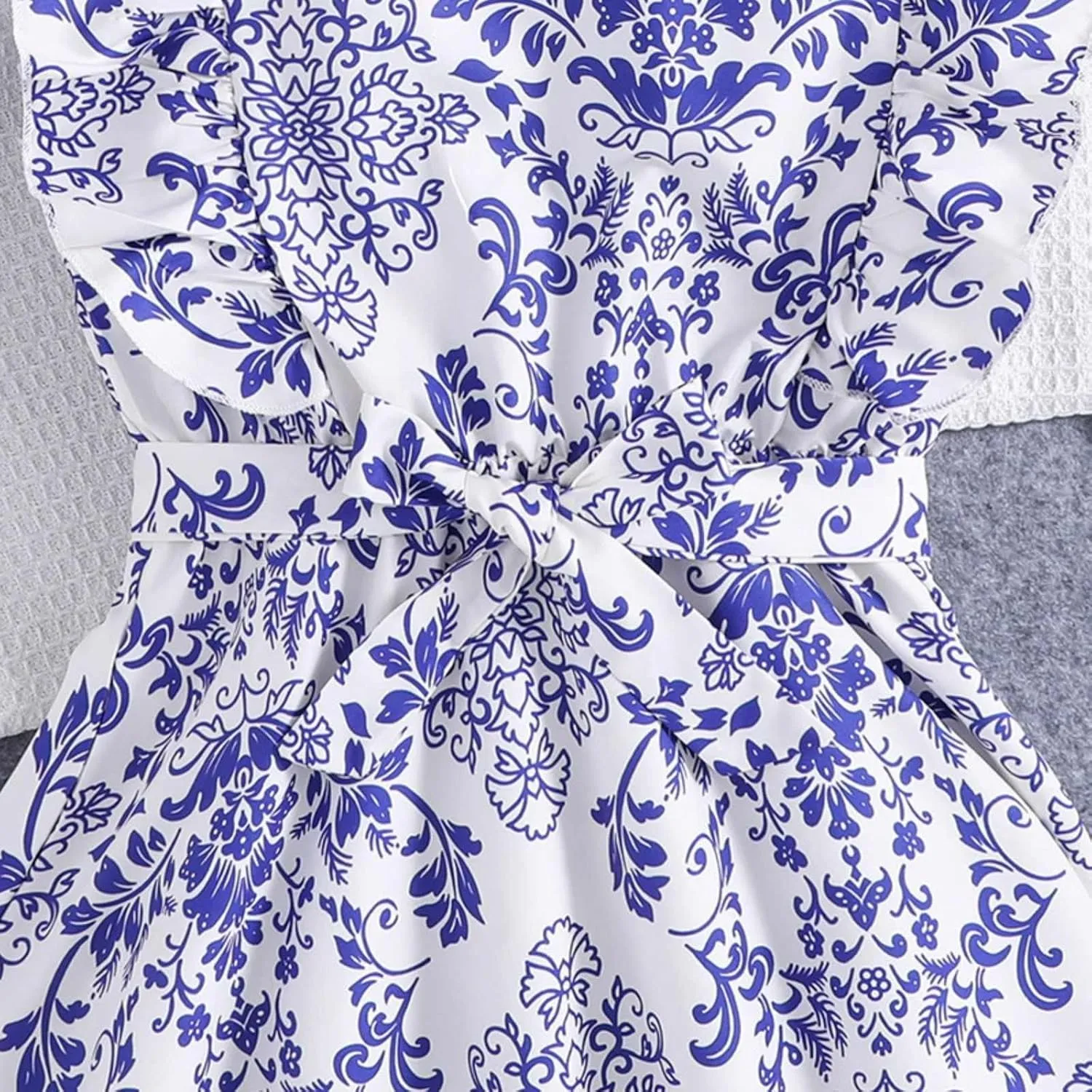 Girls Summer Dress Bubble/Ruffle A-Line Smocked/Dot/Floral Print Striped Midi Dresses Casual Cute Party Outfits
