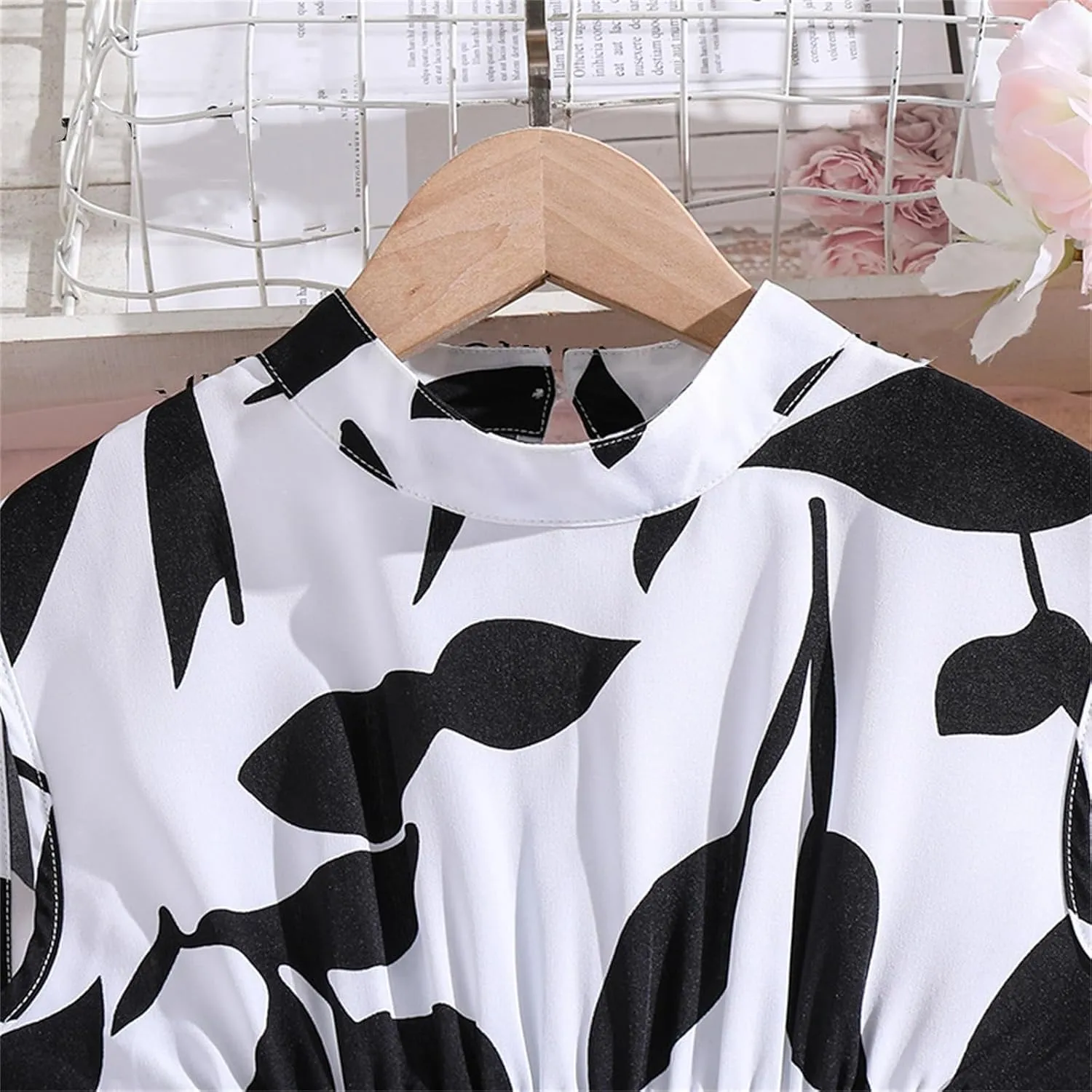 Girls Summer Dress Bubble/Ruffle A-Line Smocked/Dot/Floral Print Striped Midi Dresses Casual Cute Party Outfits