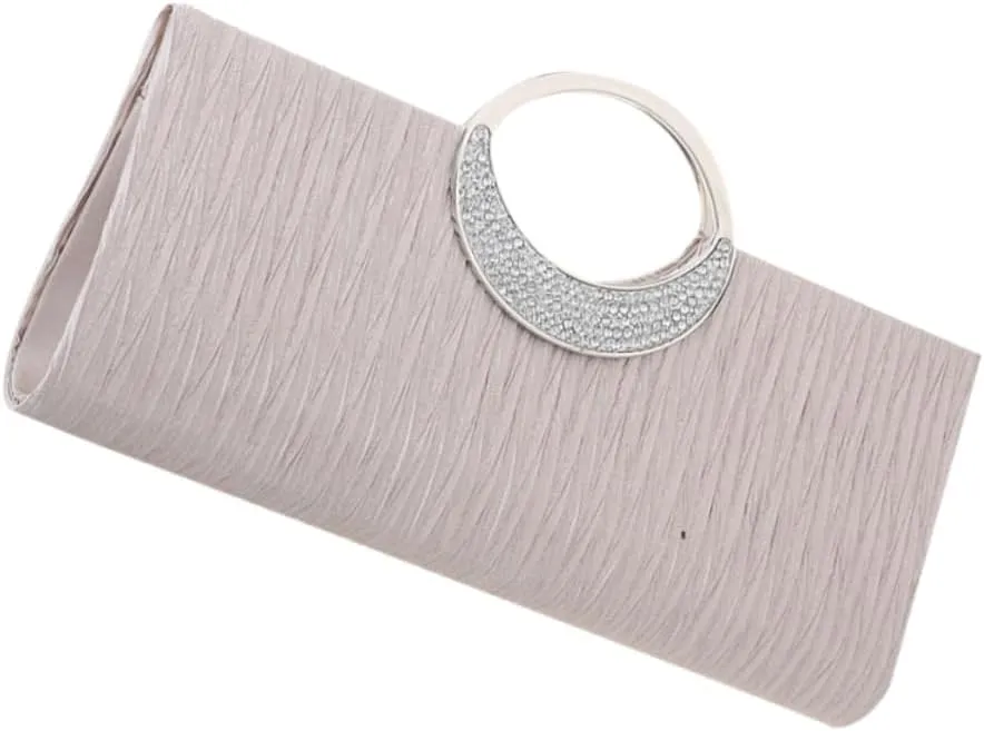 Glitter Evening Bag Fashion Clutch Purse Elegant Handbag for Wedding Party Prom