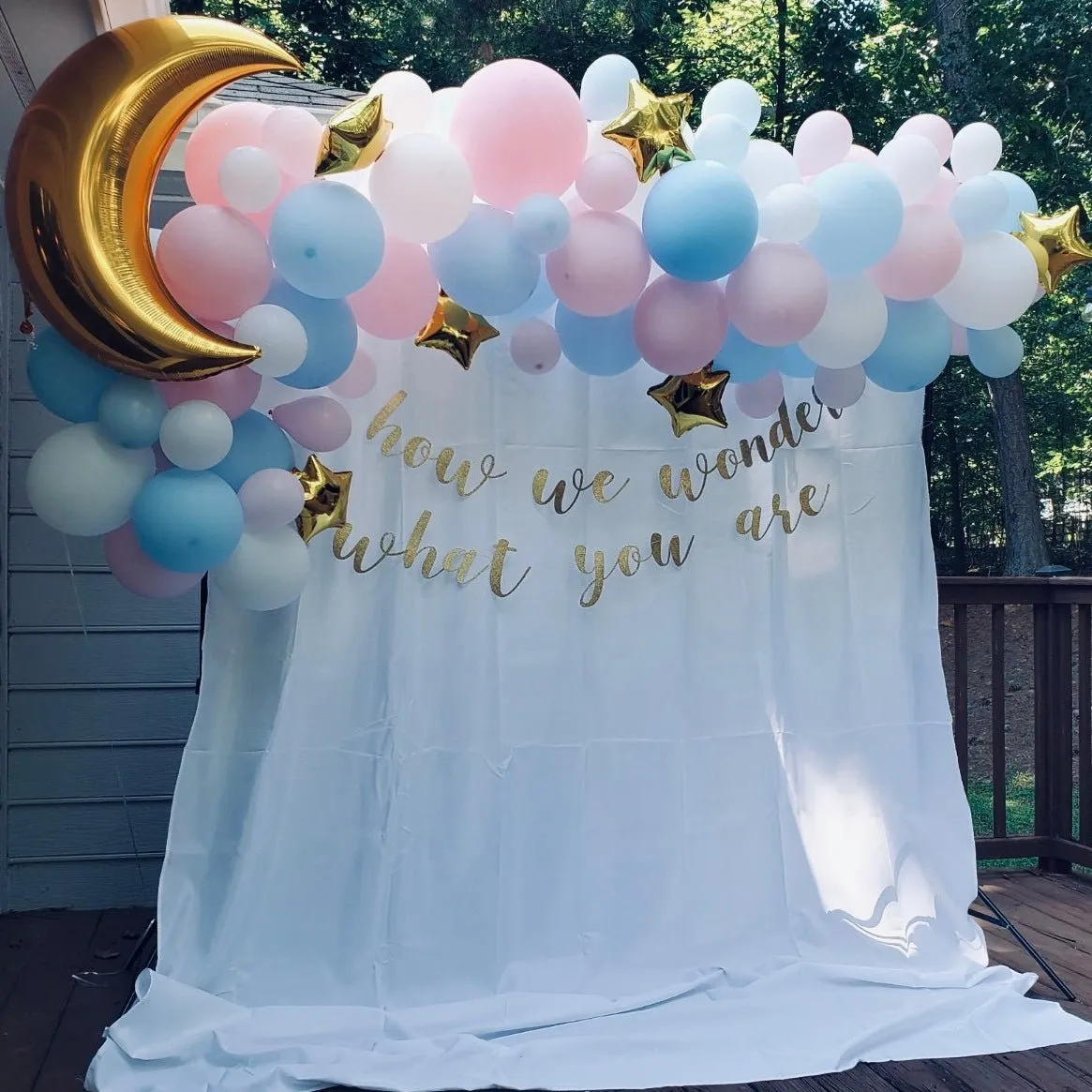 Gold Moon and Star Balloons (7-Pack)