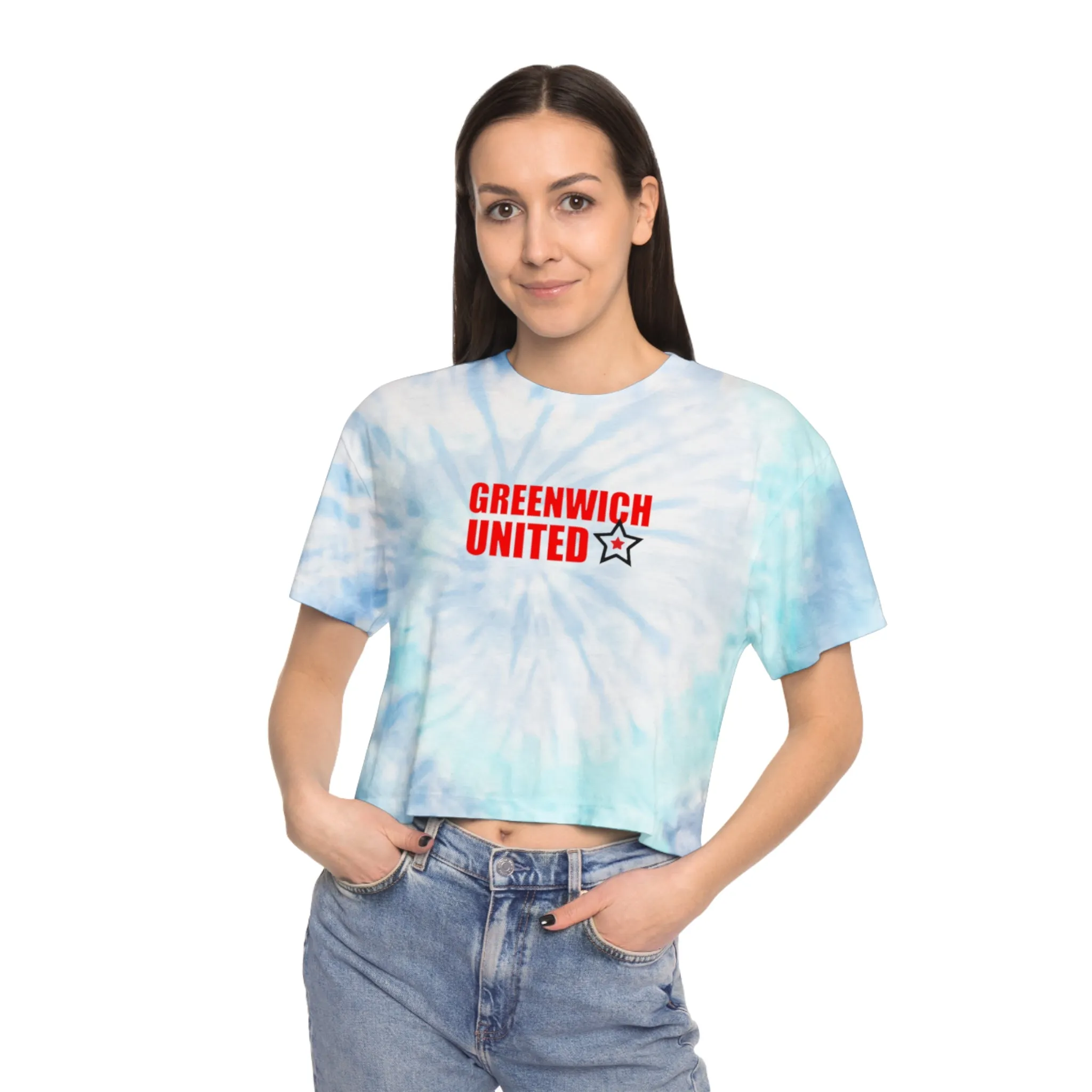 Greenwich United Women's Tie-Dye Crop Tee