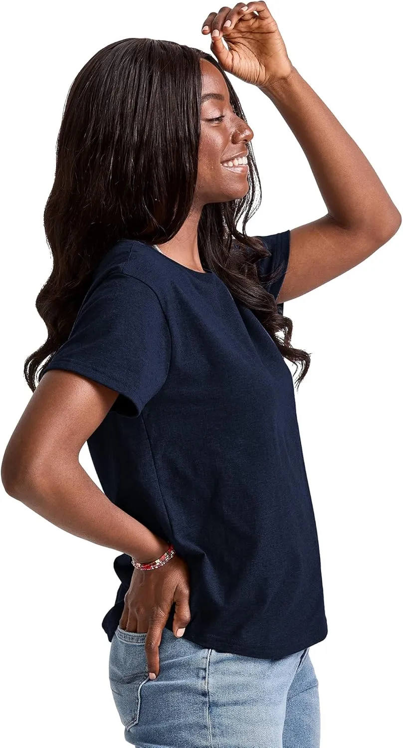 Hanes Women's Tri-Blend Relaxed Fit T-Shirt, Oversized Lightweight Tee, Available in Plus Size