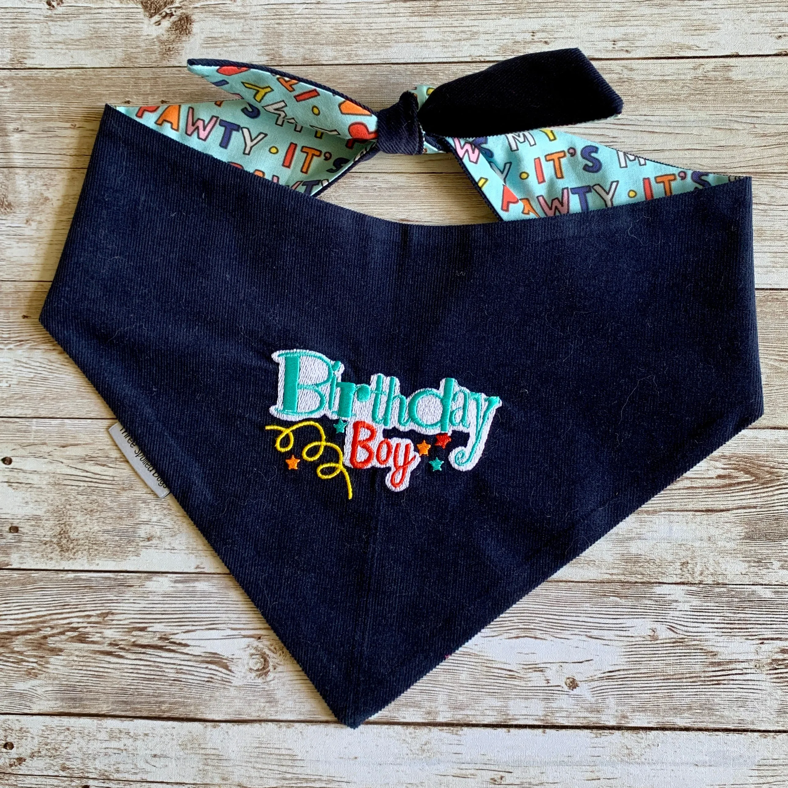 Happy Birthday Boy & Girl Embroidered Bandanas