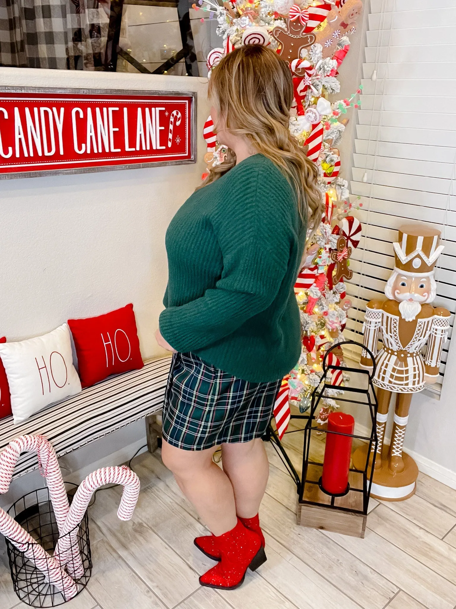 High Waist Plaid Wrap Skorts FINAL SALE