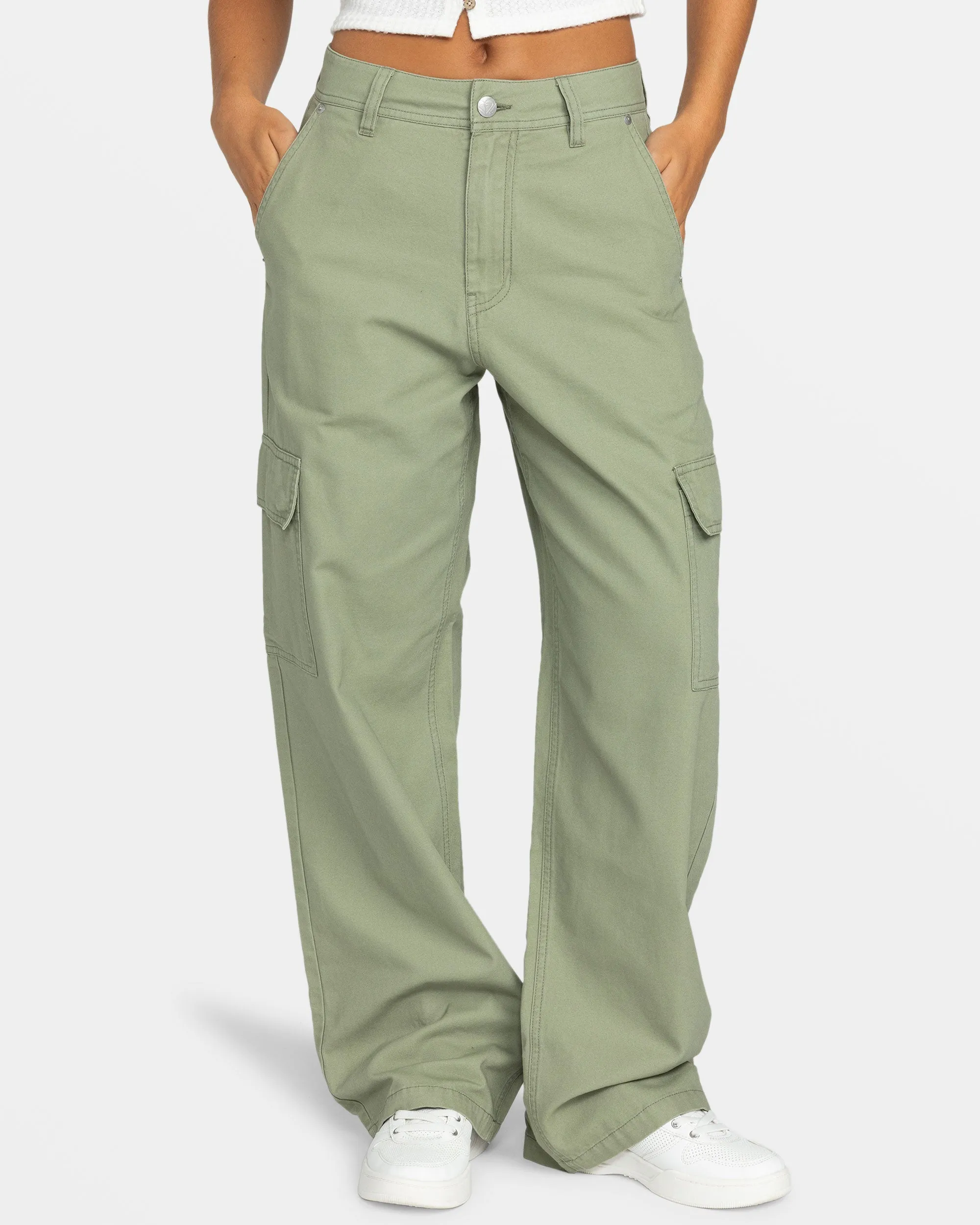 Left Again Cargo Pants - Oil Green