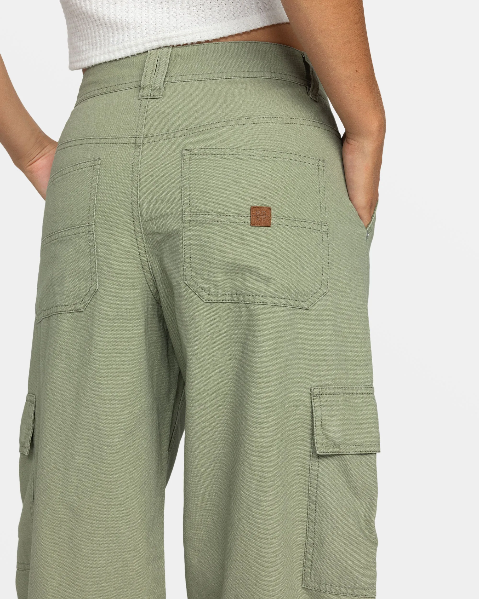 Left Again Cargo Pants - Oil Green