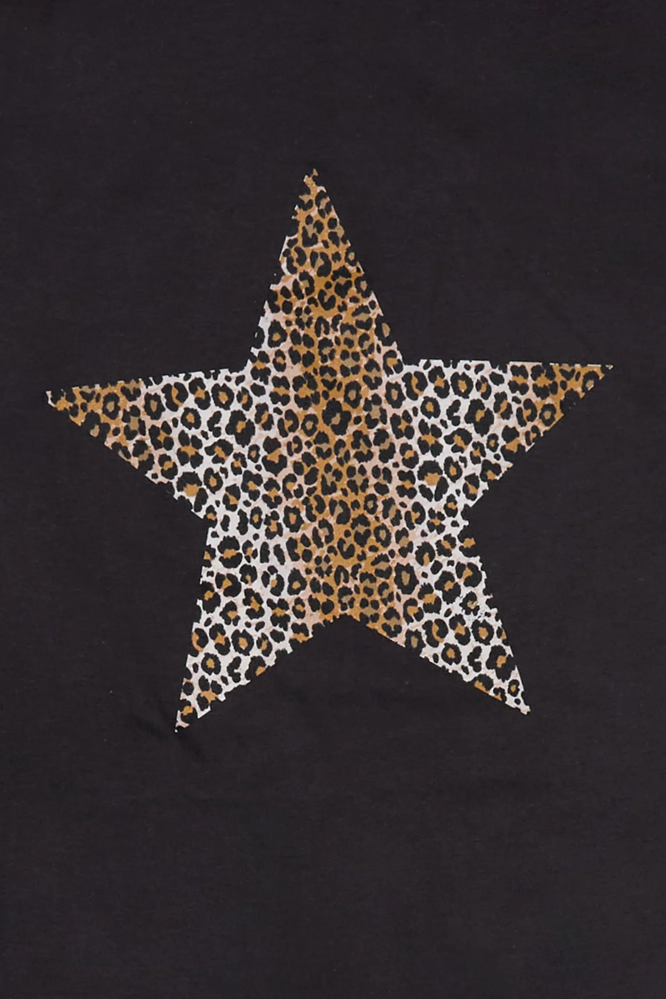 Leopard Star Graphic Boyfriend Tee
