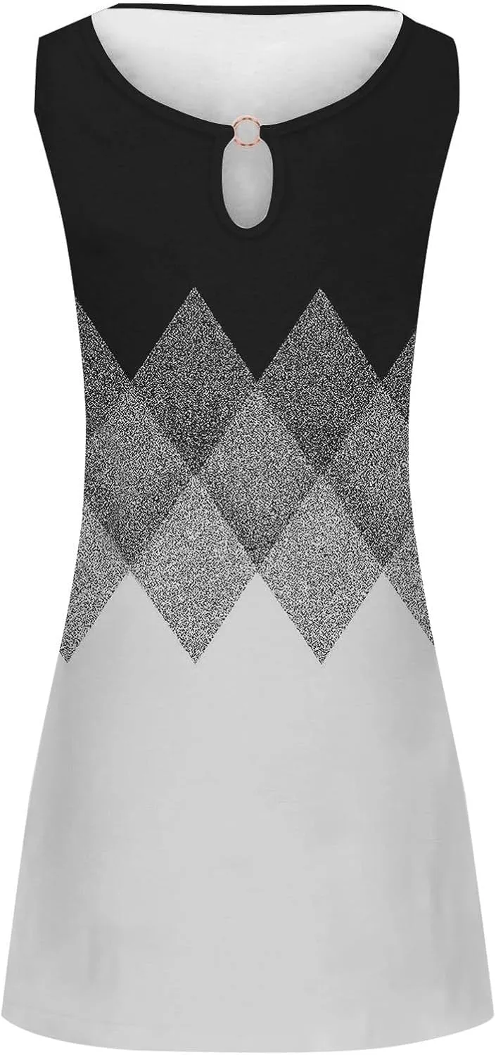 Long Sundresdes for Women Sun Dresses for Women 2025 Vacation Beach Casual Summer Sundresses Sleeveless Tank Short