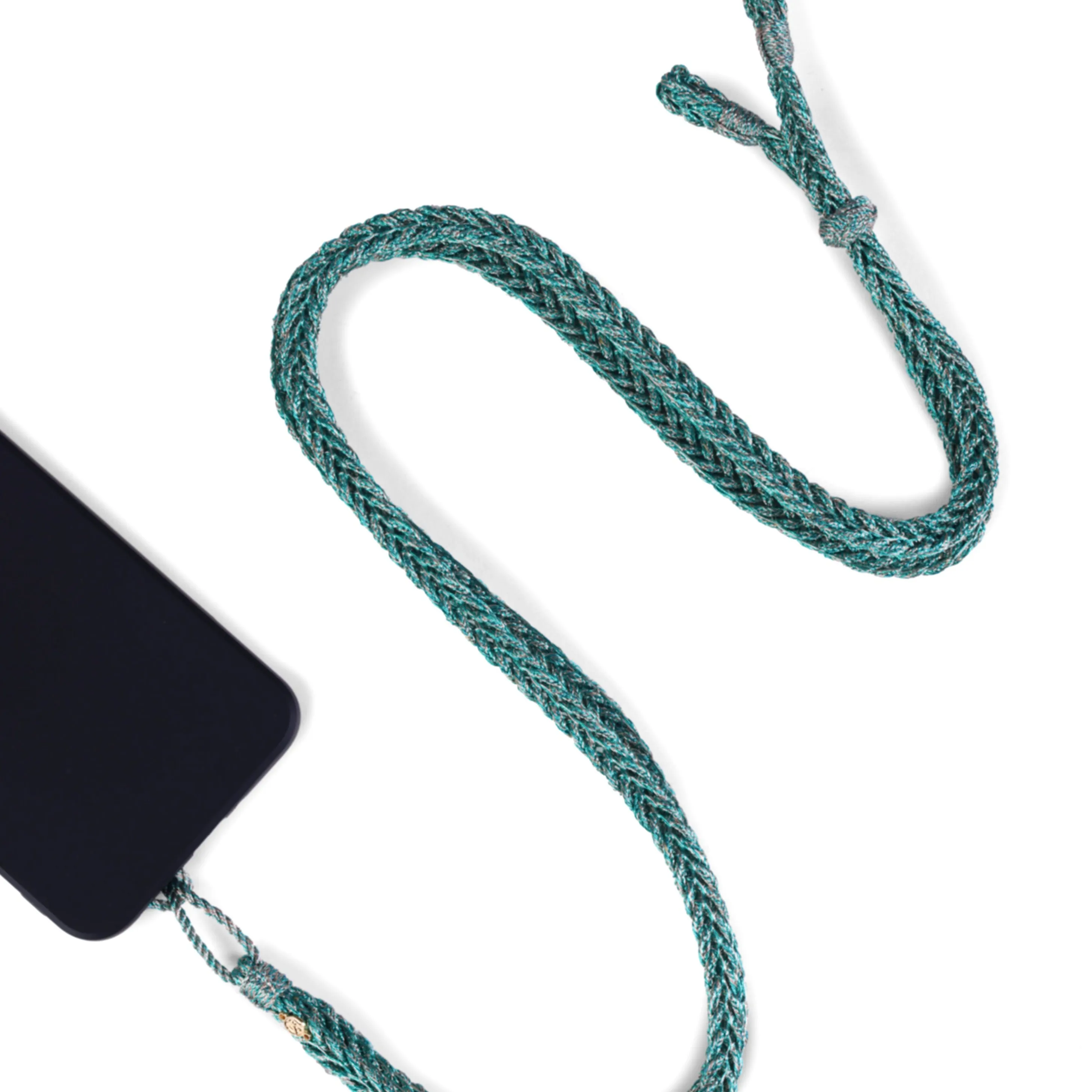 Maxi Braided Phone Strap Tiffany blue