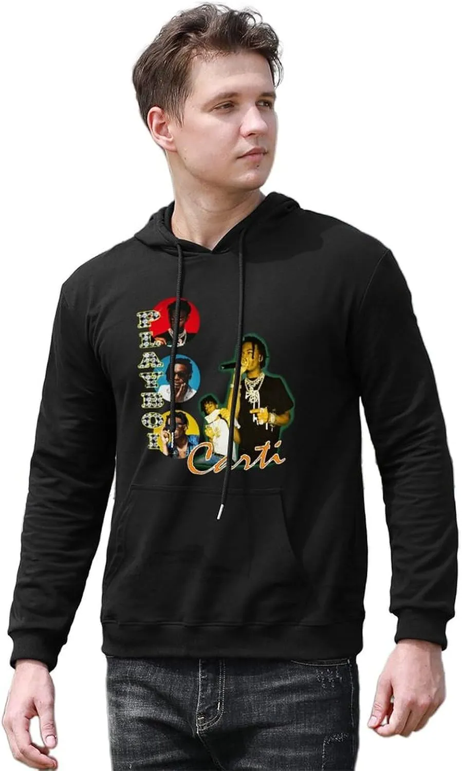 Men Women Hoodies Oversized Sweatshirts Casual Cotton Hooded Casual Long Sleeve Top Graphic Clothing