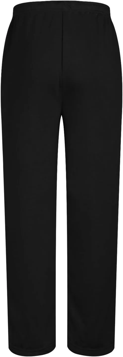 Men's Casual Loose Fit Pants Elastic Waistband Lounge Breathable Relaxed Trousers Home Office Travel Yoga Daily
