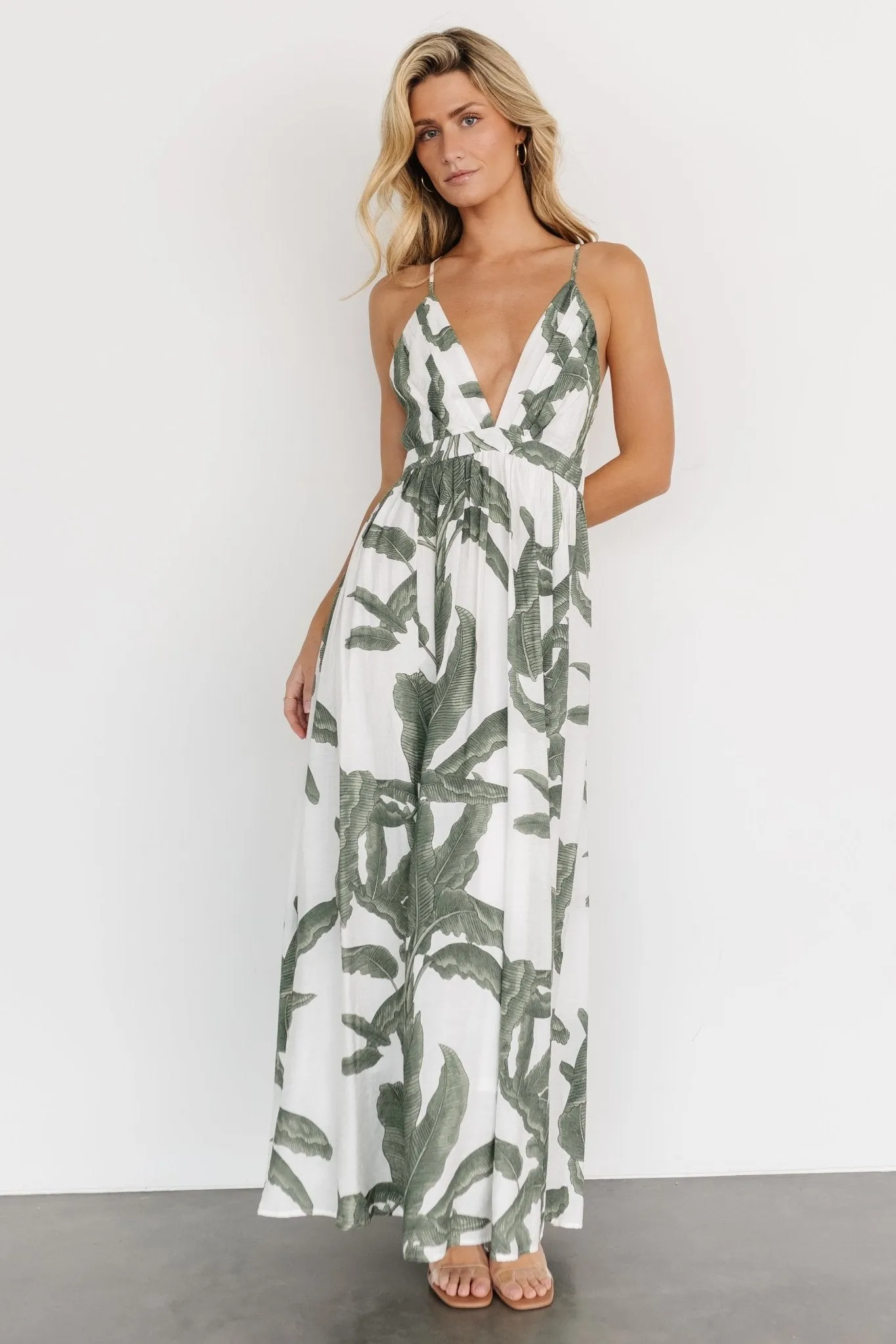 Miramar Maxi Dress | Green Print