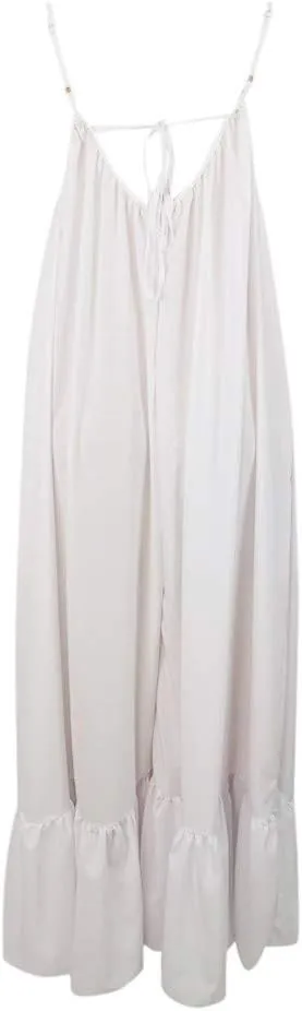 NaRHbrg Plus Size Women's Casual Loose Sundress Long Dress Sleeveless Maxi Dresses Summer Beach Flowy Dress with Pockets