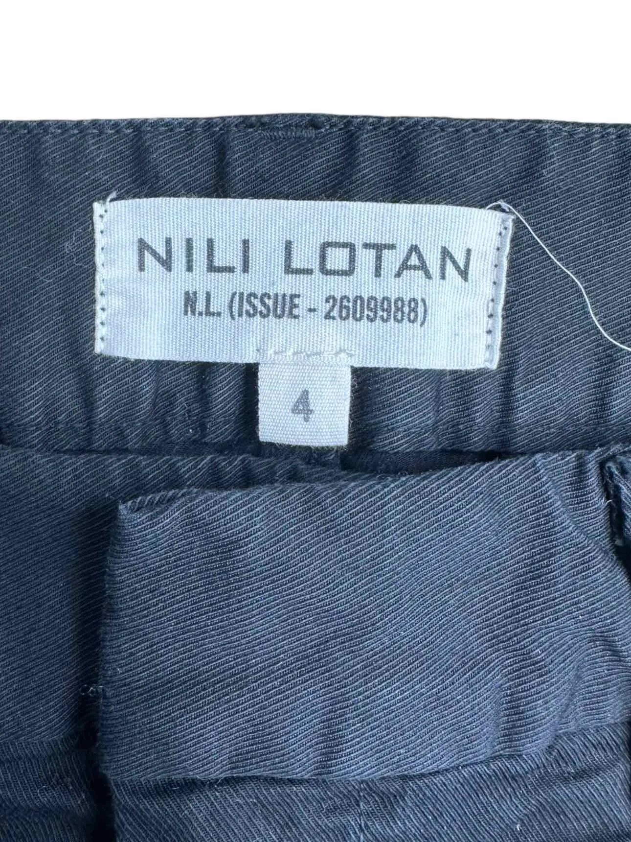 Nili Lotan Black Utility Pants Size 4