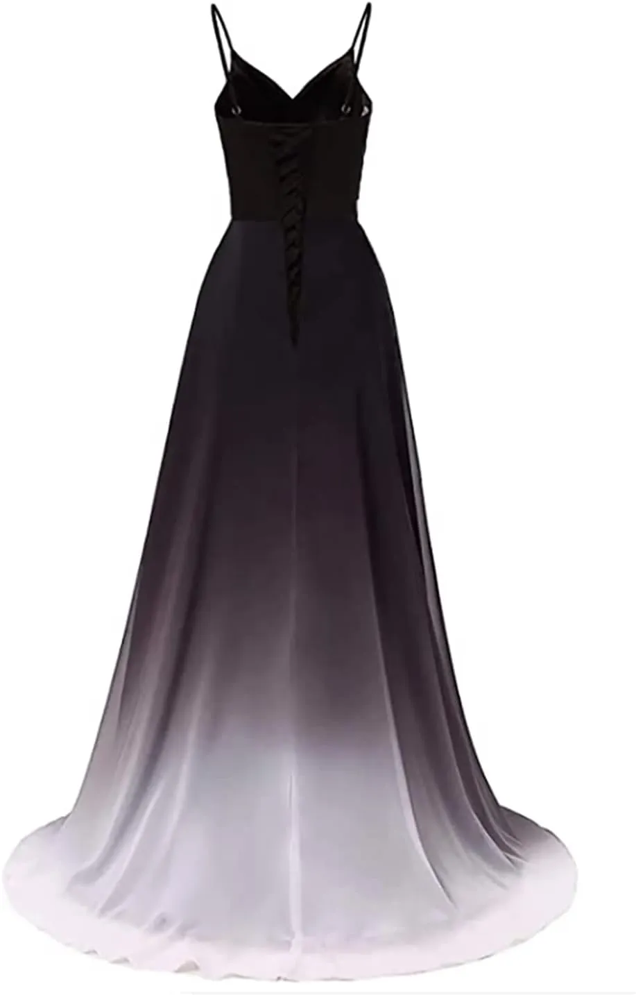 Ombre Prom Dresses for Women Long Gradient Evening Wedding Party Gowns Elegant