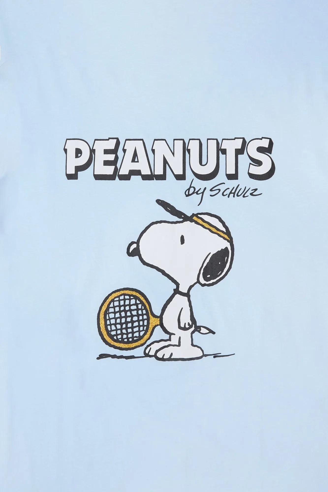 Peanuts Snoopy Racquet Graphic Boyfriend Tee
