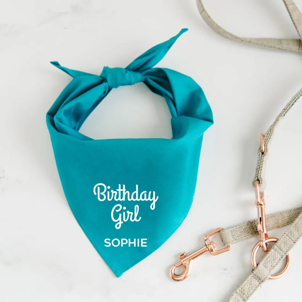 Personalized Dog Birthday Party Bandanas