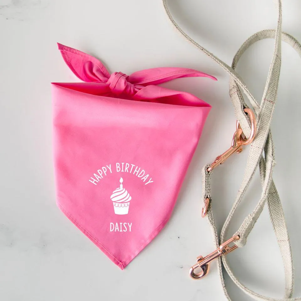 Personalized Dog Birthday Party Bandanas