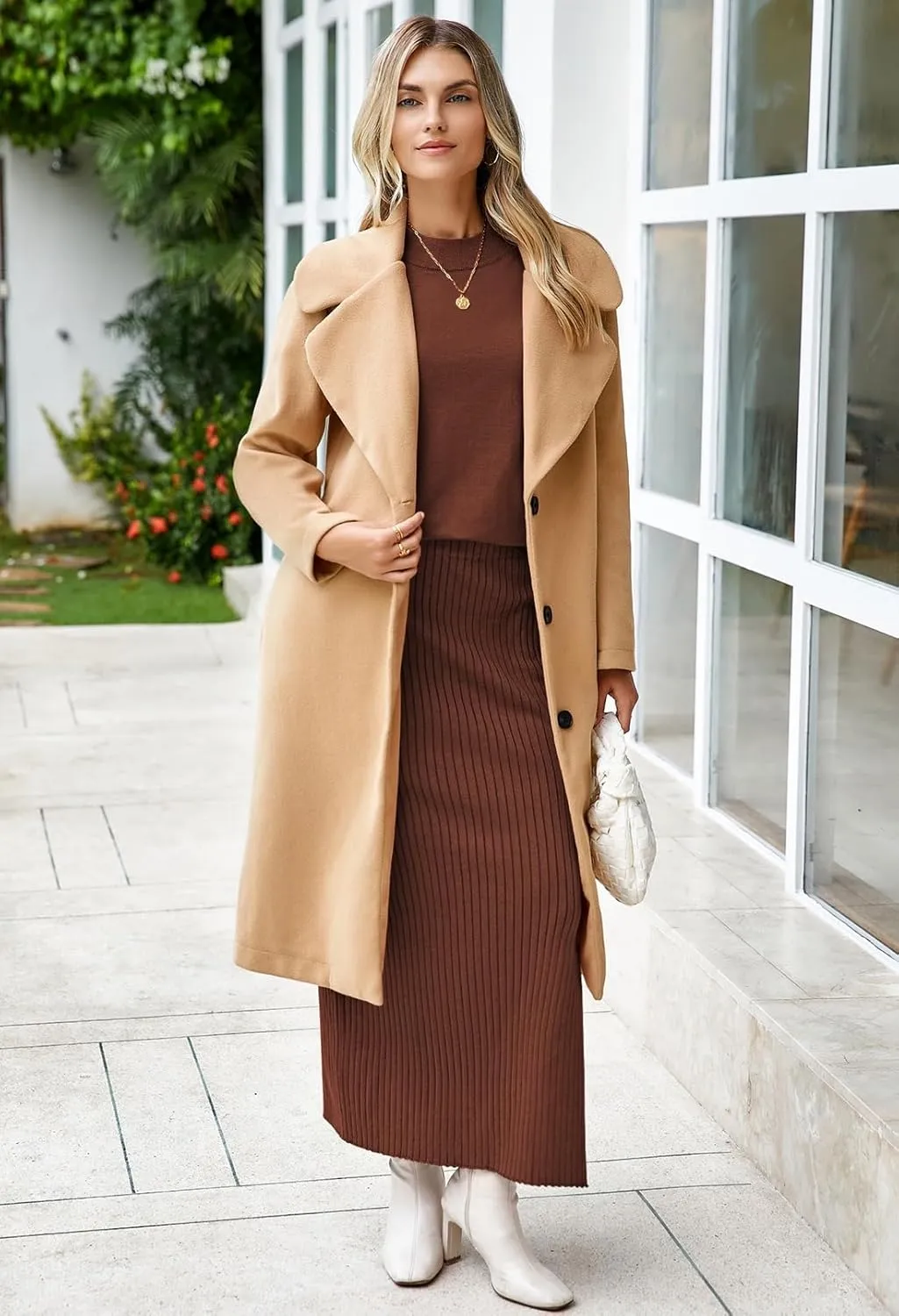 Pink Queen Women's 2 Piece Sweater Outfits Set Summer Cap Sleeve Tops Bodycon Maxi Long Skirt Knit Dresses