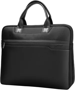 Portable Briefcase Minimalist Business Case Conference Office Document Bag Canvas Waterproof Briefcase