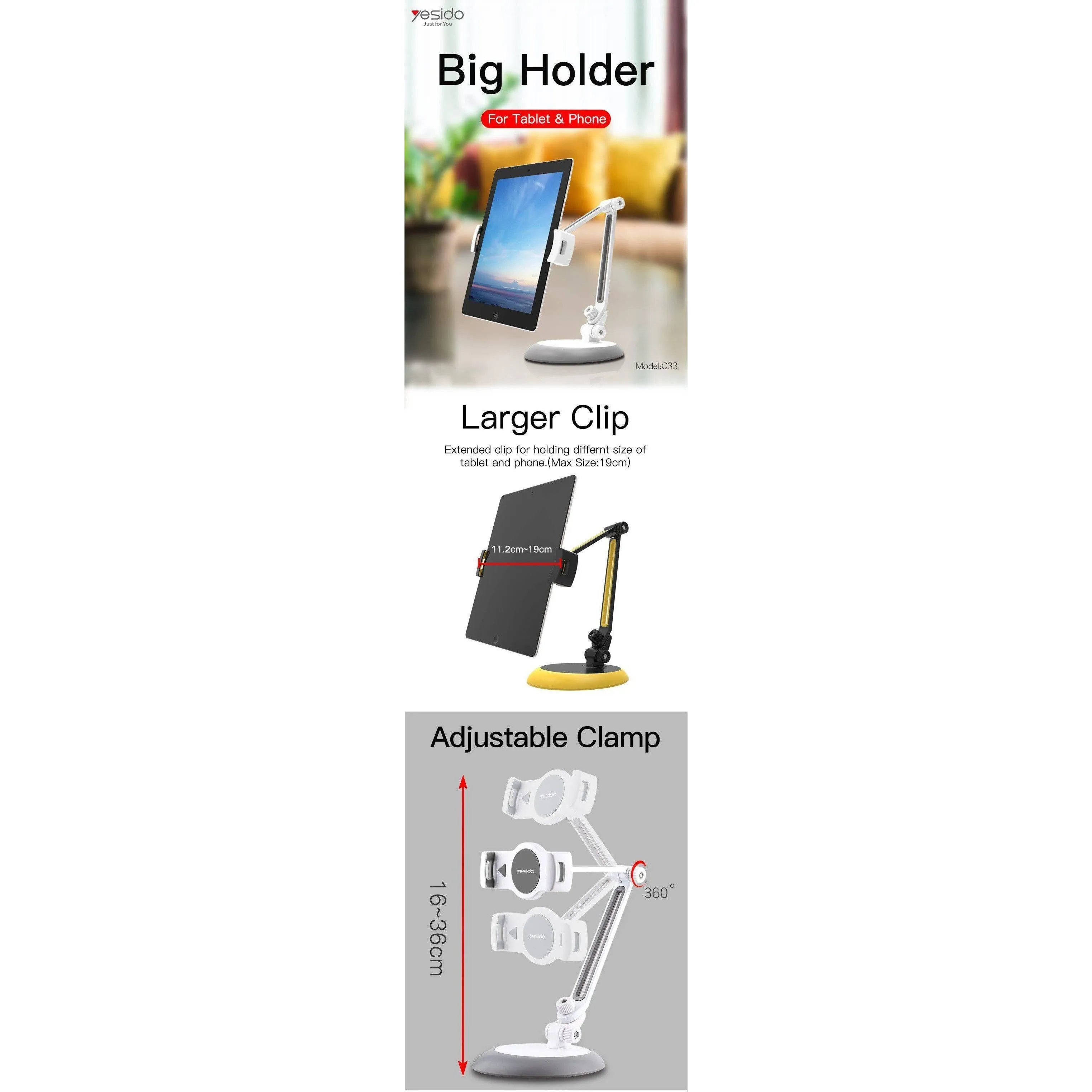 Portable Table IPad Stand For Mobiles And Tablets UpTo 11 Inch