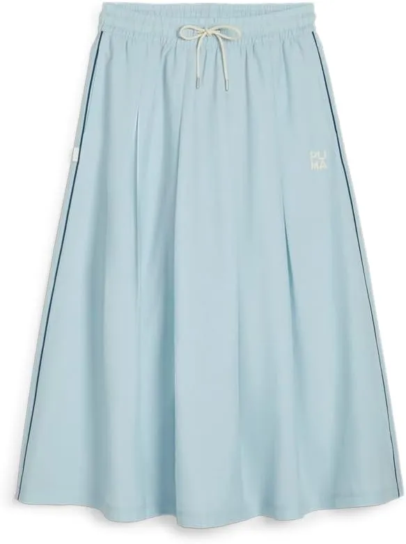 PUMA Womens Infuse Pleated Midi Skirt Casual Casual - Blue - Size L