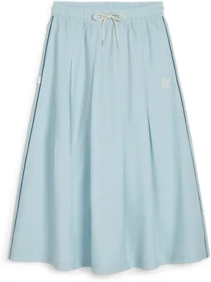 PUMA Womens Infuse Pleated Midi Skirt Casual Casual - Blue - Size L