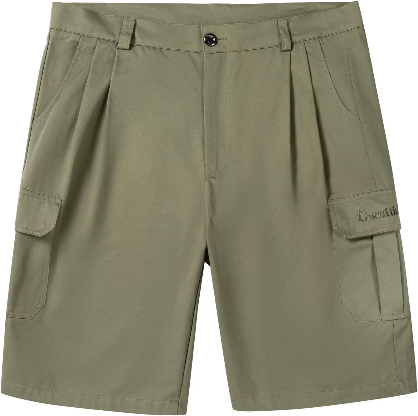 Relaxed Classic Slim-Fit Stretch Chino Beach Athletic Shorts Men Short Cotton with Four Pocket Khaki