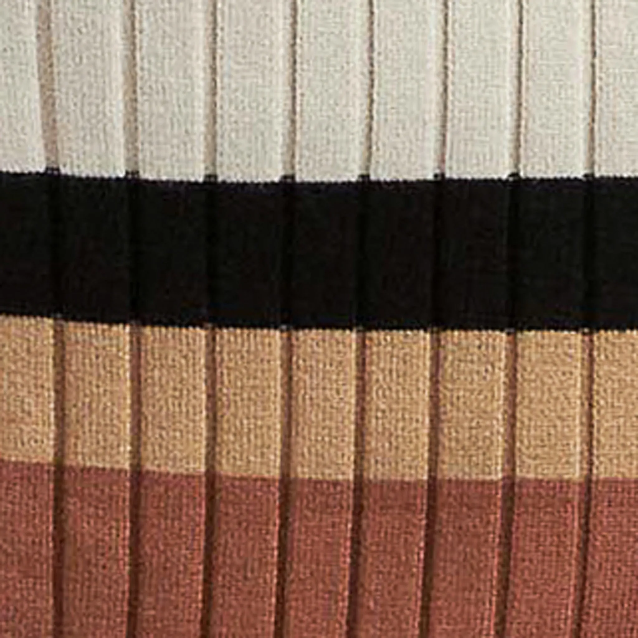 Sarah Stripe Knit Dress  Amber / Natural / Black