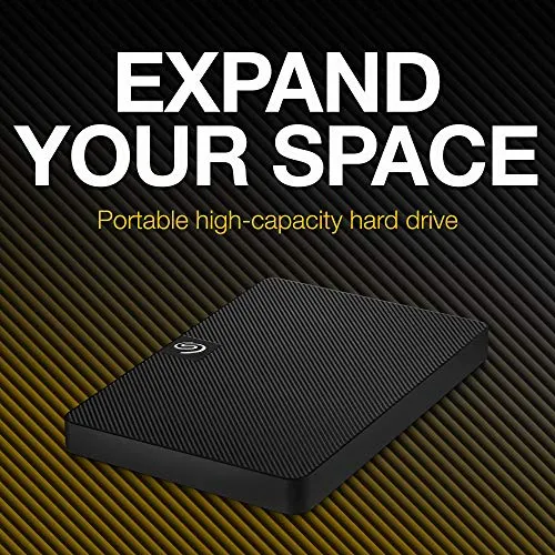 Seagate Expansion Portable 4TB External Hard Drive HDD - 2.5 Inch USB 3.0, for Mac and PC with Rescue Data Recovery Services, New, (STKM4000400) …