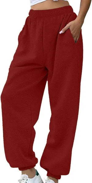SHAOBGE Womens Casual Pants High Waist Women's Sweatpants Petite Length Pockets Pants Casual Women Casual Pants