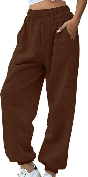 SHAOBGE Womens Casual Pants High Waist Women's Sweatpants Petite Length Pockets Pants Casual Women Casual Pants