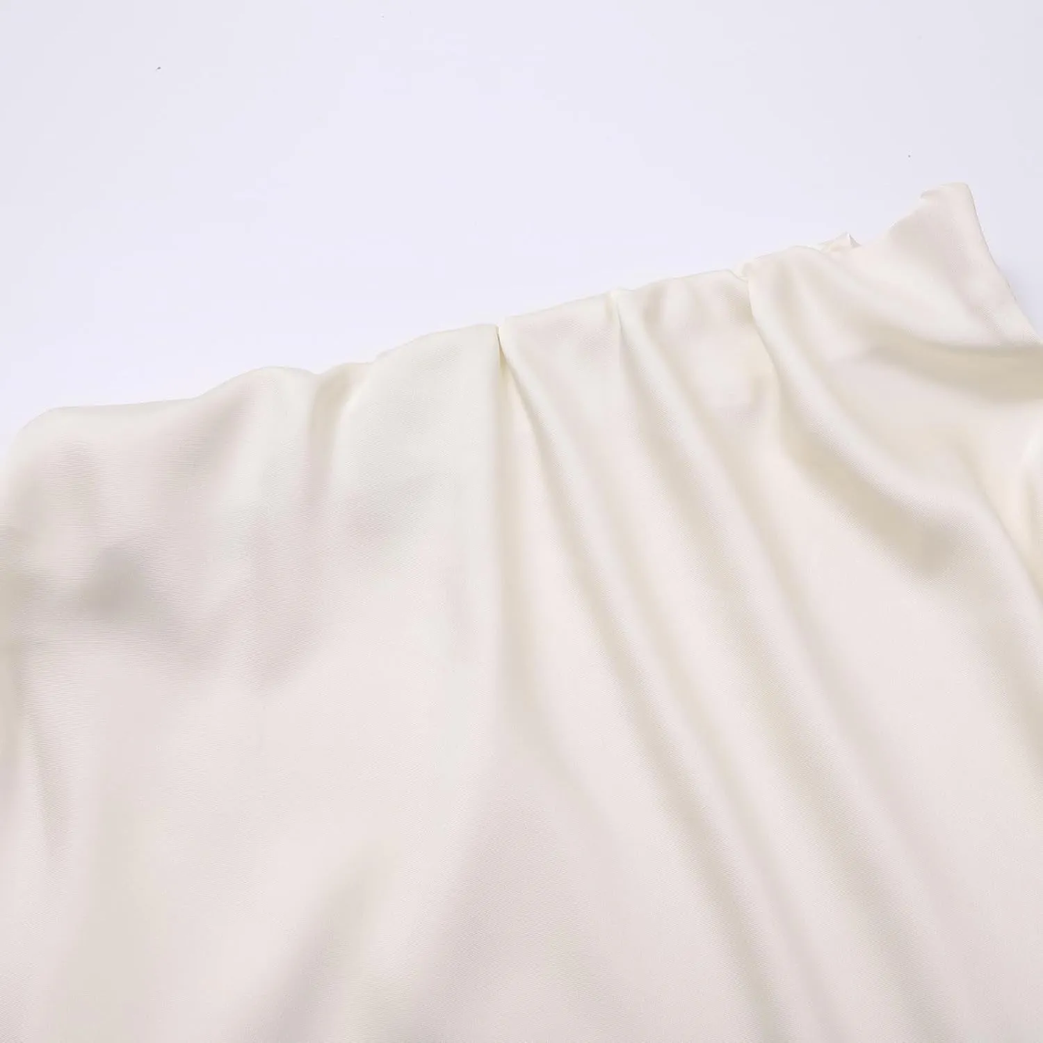 Spring Summer Skirts Satin Skirt High Waisted Maxi Wedding A Line Long Skirts Disposable Table