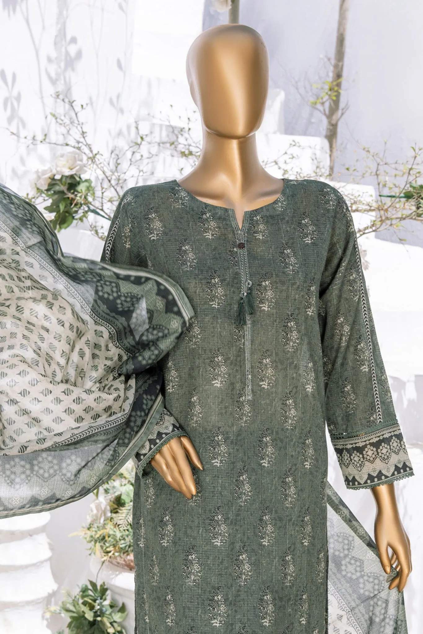 Summer Bloom By HZ Stitched 3 Piece Digital Printed Lawn Collection'2024-PNL-406