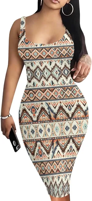 Summer Fashion Sexy Tank Top Bodycon Dress Date Night Dress Pencil Sleeveless Midi Club Dresses S-3XL