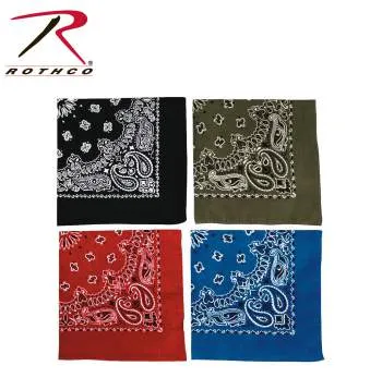 Trainmen Paisley Bandana – Extra-Large 27” X 27"