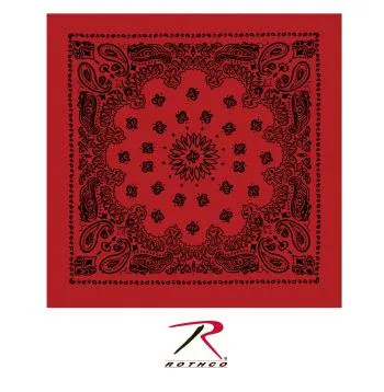 Trainmen Paisley Bandana – Extra-Large 27” X 27"